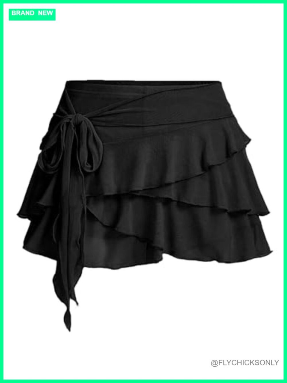Y2K Mesh Flowy Pleated Skort with Shorts